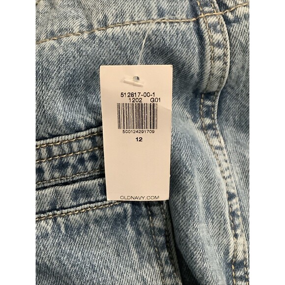 Old Navy High Rise Baggy Wide Leg Jeans LOT OF 2 ) 100% Cotton Size 12 NWT - Picture 7 of 16